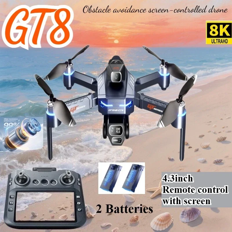 Drone Camera Night Vision - Drone 4K HD GT8 Kamera Menghindari