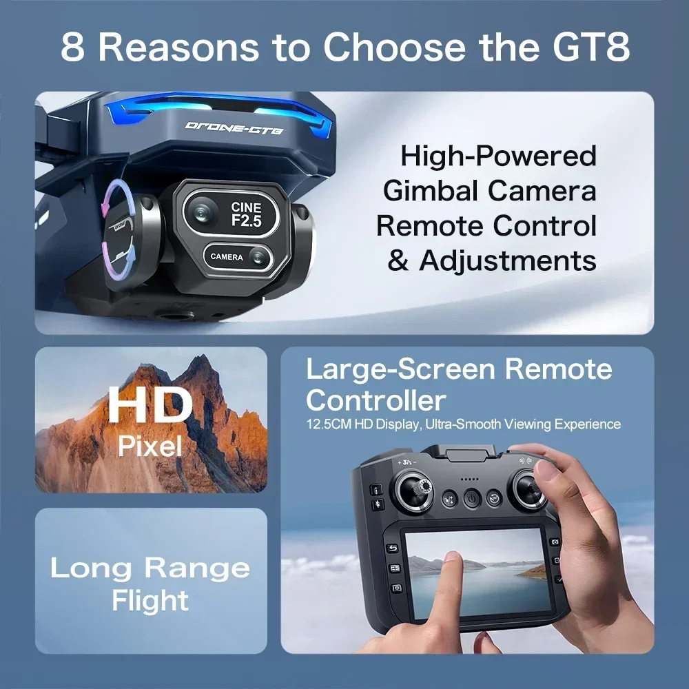 Drone 4K HD GT8 Kamera Menghin - Drone Camera Night Vision ulasan dan harga