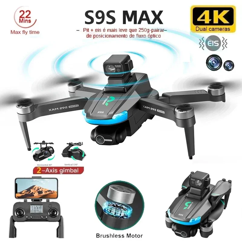 Drone MINI S9S MAX Baru 4K 2 S - Drone Camera With Gimbal ulasan dan harga